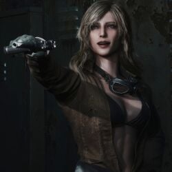 3d 3d_(artwork) 3dcg absurd_res absurd_resolution absurdres beautiful_female beauty big_breasts blonde_female blonde_hair bra busty closeup disinterested eva_(metal_gear_solid) female female_focus female_only filter filtered game_cg high_quality high_resolution highres huge_breasts kaidan_jericho_(retro) metal_gear_solid metal_gear_solid_delta photography screenshot sexy_female source_request uninterested uninterested_female video_game_character holding_gun holding_pistol armed aiming_weapon aiming_gun