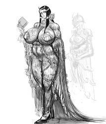 2girls big_breasts black_hair book female long_hair pasties robe shoes skellyjacks1