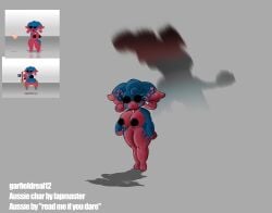 aussie_(read_me_if_you_dare) 1girls 1girl 1girl1boy 1boy 1boy1girl 1boys 1boy1girls naked naked_female empty_eyes garfieldreal12 the_world audino pokemon pokemon_(species) eyelashes fapmaster m.u.g.e.n big_breasts breasts pink_body pink_skin pink_fur blue_body blue_skin blue_fur grey_background simple_background reference_image jojo's_bizarre_adventure jojo_reference thick_thighs thick short_female female female_focus gradient_body