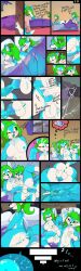 absurd_res animal_genitalia animal_penis anthro balls blue_body blue_fur bodily_fluids breasts canid canine canine_genitalia canine_penis clothing cum cum_in_vagina cum_inside cum_on_body cum_on_face duo equine_genitalia equine_penis fur genital_fluids genitals green_hair hair hi_res hybrid incest_(lore) mammal penis pigtails serah_(creamingserah) sibling_(lore) sister_(lore) sisters_(lore) slim sophie_(creamingserah) tail twintails_(disambiguation) undressing vulva white_body white_fur