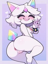 ai_generated chubby chubby_female cute cute_face cute_girl diamond fat_ass little_woman waifu waifu_night white_body
