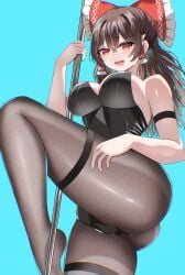 1girls breasts mikan7f reimu_hakurei source_request tagme touhou
