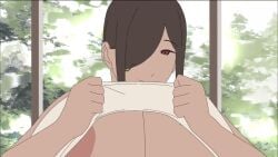 1girls animated big_breasts censored_nipples female flashing_breasts huge_breasts shirt_lift tagme tentechan1525 video