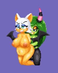 1futa 1girls animated animation big_ass big_breasts breasts close-up female futa_on_female futanari gif intersex penetration penis pixel_animation pixel_art pregnant pregnant_female pregnant_sex pussy rouge_the_bat sonic_(series) sonic_lost_world sprite zeena