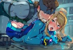 1boy 1girls 2d 2d_(artwork) ahe_gao ahegao ai_assisted ai_generated ambiguous_penetration anal anal_insertion anal_penetration anal_sex battle_suit beard before_sex big_breasts black_clothing black_suit blonde_hair blue_clothing blue_eyes blue_suit brown_hair crossover cum cum_in_ass cum_inside cumming cumming_from_anal_sex cumming_while_penetrating digital_drawing_(artwork) digital_media_(artwork) excited excited_female excited_male facial facial_hair facility female_on_bottom green_eyes happy happy_male happy_sex headband headgear headwear hesitant large_breasts looking_at_partner looking_at_viewer looking_back lying lying_on_stomach male_on_top male_penetrating male_penetrating_female metal_gear metal_gear_solid metroid metroid_prime military military_clothing military_uniform nervous nervous_face nervous_female nintendo penetration poke-ignis prone_bone prone_bone_position rain raining samus samus_aran sex shocked shocked_expression smile smiling smiling_at_viewer solid_snake stealth stealth_sex suit super_smash_bros super_smash_bros._ultimate tight_clothes tight_clothing tight_fit timid tongue_out video_game_character video_games water