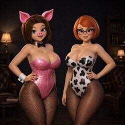 3d_(artwork) 3d_render ai_generated barboskiny big_breasts bremen buttermilk_village cow_print cow_print_lingerie crossover eyewear femdom fishnet_pantyhose heels high_heels huge_breasts imminent_sex juicy_thighs mature_female mature_milf mature_woman melnitsa milf milfs mother_(the_pooches) no_porn pantyhose playboy_outfit prostokvashino rimma_trofimovna russian russian_female short_skirt soyuzmultfilm teacher the_pooches thick_thighs uncle_fyodor's_mother voluptuous voluptuous_female voluptuous_milf fake_pig_nose fake_pig_ears