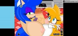 animated anthro blue_fur color ctrl-z female furry genderswap hedgehog mammal miles_prower motion_tweening paizuri sega sonic_(series) sonic_the_hedgehog sonic_the_hedgehog_(series) sonic_transformed_3 sonique_the_hedgehog tails tailsko