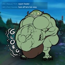 1:1 abdominal_bulge anthro anthro_pred anthro_prey aquatic aroused aroused_male aroused_prey balls balls_outline belly big_balls big_belly big_bulge big_butt big_muscles big_pecs big_penis blurred_background body_outline bulge butt catfish claws clothed clothing demon detailed_bulge dialogue digestion digital_drawing_(artwork) digital_media_(artwork) duo english_text erection face_imprint finger_claws fish fizz_(lol) genital_outline genitals hand_on_belly hand_on_own_belly hi_res huge_balls huge_belly huge_bulge huge_pecs huge_penis hyper hyper_balls hyper_bulge hyper_genitalia hyper_penis imprint kanida league_of_legends male male_anthro male_pred male_prey musclegut muscular muscular_anthro muscular_male nude_anthro nude_male oral_vore overweight overweight_anthro overweight_male partially_clothed partially_clothed_anthro partially_clothed_male pecs penis penis_outline profanity riot_games rumbling_stomach sharp_teeth simple_background smile solo tahm_kench_(lol) teeth tencent text text_box thick_thighs thong thong_only toe_claws toothy_grin topless underwear underwear_only vore whiskers wide_hips willing_prey yellow_eyes