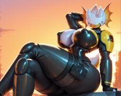 ai_generated big_ass big_breasts bug bug_girl helldivers_2 huge_ass huge_breasts hunter surikat terminid wide_hips