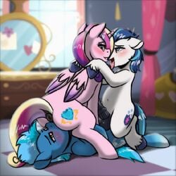 1:1 alicorn anal anal_sex animal_genitalia animal_penis animated anus ass balls bisexual blush canon_x_oc cowgirl_position domination equid equine equine_penis fan_character female female_domination fetlocks flair_projects friendship_is_magic furry genitals group group_sex hasbro heart horn horse hypnosis jcosneverexisted looking_back lying male male/male mammal mind_control my_little_pony mythosart nude on_bottom on_top oral pegasus penetration penis power_bottom princess_cadance_(mlp) sex shining_armor_(mlp) short_playtime sitting straight threesome tongue tongue_out unicorn wings