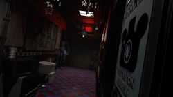 3d_(artwork) 3d_render apexofmods big_ass big_penis bonnie_(fnaf) femboy five_nights_at_freddy's fnaf hallway male male_only mishuyuu mishuyuu_(modeler) robot robot_penis sfm solo source_filmmaker staring staring_at_viewer