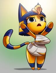 ankha from animal crossing by teckworks