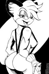 2023 anthro archie_comics athletic athletic_female barby_koala big_butt big_ears black_nose breasts butt clothing dated eyeshadow female gloves half-closed_eyes handwear head_tuft hi_res koala looking_at_viewer makeup mammal marsupial monochrome narrowed_eyes nipples nude one-piece_swimsuit pen_(artwork) puffy_nipples rear_view sega side_boob signature simple_background sling_bikini small_waist smile solo sonic_the_hedgehog_(archie) sonic_the_hedgehog_(comics) sonic_the_hedgehog_(series) spiked_gloves spikes standing swimwear text thick_thighs tiquitoc traditional_media_(artwork) tuft url vombatiform wide_hips
