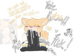blowjob cum cum_in_mouth dark-skinned_male dark_skin dick face_fucking furry furry_female furry_only goya_(pumasmx) licking licking_penis liga_mx lion lion_girl mascot pung_kung