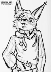 1anthro 1boy 1male anthro anthro_only clothed clothes clothes_pull clothing fox fox_ears hoodie katoshi_arts looking_at_viewer male male_focus male_only penis penis_out presenting presenting_penis pubes pubes_exposed pubic_hair pubic_hair_peek pulling_down_pants rec_room sketch smile smiling smirk smirking smirking_at_viewer solo solo_male spike_alvarez spikefox tongue tongue_out youtube youtube_hispanic