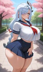 shenhe (genshin impact) from genshin impact by qme314