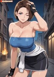 1girls ai_generated aindroidparanoid ass big_ass big_breasts big_butt breasts busty curvy cute fat_ass female female_only hair hi_res hips huge_ass huge_breasts human jill_valentine large_ass large_breasts legs narrow_waist resident_evil resident_evil_3 slim_waist thick_ass thick_thighs voluptuous waist wide_hips