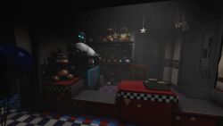 3d_(artwork) 3d_render apexofmods big_ass big_breasts female five_nights_at_freddy's fnaf hallway mishuyuu mishuyuu_(modeler) puppet_(fnaf) robot robot_girl sfm solo source_filmmaker staring staring_at_viewer