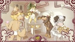 16:9 4k absurd_res alystaircat angry anthro basset_hound blonde_hair briefs britz_strudel bulge canid canine caninu canis clothing covering covering_crotch covering_self cross-popping_vein cyberconnect2 dobermann domestic_dog embarrassing_nudity fuga:_melodies_of_steel german_shepherd group hack_montblanc hair hat headgear headwear herding_dog hi_res hunting_dog jin_macchiato kerchief laundry little_tail_bronx male male/male malt_marzipan mammal nude pastoral_dog pinscher scent_hound tighty_whities underwear welsh_corgi white_briefs white_clothing white_underwear widescreen young young_anthro young_on_young