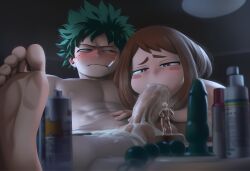 2026 abs ai_assisted ai_generated anal_beads annoyed annoyed_expression annoyed_face bakugou_katsuki bedroom bedroom_setting bedsheets blush climax climaxing cum cum_in_mouth cum_on_balls dildo drooling elmyr embarrassed extreme_size_difference feet foot_on_table freckles giant giant_couple giant_male giantess izuku_midoriya late_night looking_away looming looming_over lube lube_bottle micro microphilia miniguy my_hero_academia nipples novelai ochako_uraraka oral_sex pubic_hair sex shrunken shrunken_male size_difference size_fetish size_play smaller_than_penis smoking smoking_cigarette squinting squinting_eyes table tiny_male tiny_man voyeurism
