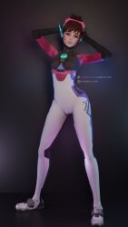 d.va from overwatch by gabrielss art