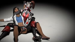 16:9 2girls 3d absurdres alternate_costume bare_calves barefoot black_eyes black_hair boots bra breasts brown_hair calves catfight dark-skinned_female dark_skin femdom fingering fingerless_gloves gloves highres holding_down huntress_widowmaker labia lesbian long_hair looking_at_another medium_breasts medium_hair molestation muscles muscular_female overwatch pharah pharah-best-girl pussy simple_background soles source_filmmaker sports_bra sportswear thigh_boots thighhighs tight_pants underwear vagina widowmaker wrestling yuri