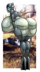 assaultron from fallout by morningstarlewds