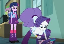 1futa 1girls ass ass_focus big_ass big_butt bubble_butt edit edited edited_screencap equestria_girls erect_penis erection erection_under_clothes fat_ass female friendship_is_magic futanari hasbro huge_ass huge_butt looking_at_another my_little_pony penis rarity_(eg) rarity_(mlp) specnsfw spike_(mlp) twilight_sparkle_(eg) twilight_sparkle_(mlp)