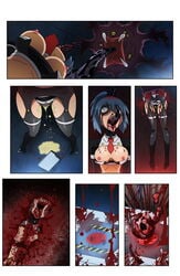 barnacle beast_anime blood breasts clothing comic death female female_death gore guro half-life half-life_(series) hard_vore legwear monster peeing stockings teeth urine video_games vore