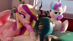 16:9 1futa absurd_res alicorn animal_genitalia animal_penis anthro arthropod balls black_body blue_eyes changeling clipping crown equid equine equine_genitalia equine_penis eyeshadow female female_penetrated flurry_heart_(mlp) forked_tongue friendship_is_magic futanari genitals green_eyes green_hair green_tongue group gynomorph gynomorph/female gynomorph_penetrating gynomorph_penetrating_female hair hasbro headgear hi_res horn intersex intersex/female intersex/intersex intersex_penetrating intersex_penetrating_female licking makeup mammal my_little_pony mythological_creature mythological_equine mythology oral oral_penetration penetration penile penis penis_lick pink_body pink_eyeshadow princess_cadance_(mlp) purple_eyes queen_chrysalis_(mlp) sex sunylira3d tongue tongue_out widescreen wings