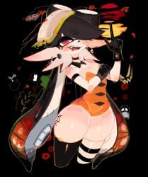 1girls 2024 2d 2d_(artwork) ass bare_shoulders big_ass big_breasts big_butt black_choker black_hair bowtie breasts busty butt callie_(splatoon) choker cleavage clothed clothed_female clothing color colored curvaceous curvy curvy_body curvy_female curvy_figure ear_piercing fanart female full_color gloves hair hair_over_one_eye halloween hips idol inkling large_ass large_butt light-skinned_female light_skin looking_at_viewer monster monster_girl multicolored_hair nintendo orange_hair pointy_ears pose posing splatoon splatoon_(series) splatoon_2 splatoon_3 squid_girl squid_humanoid squid_sisters stockings tentacle tentacle_hair thick_thighs thighhighs thighs usa37107692 video_game video_game_character video_game_franchise video_games