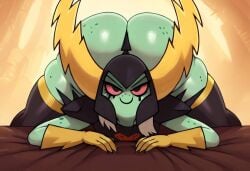 1girls ai_generated big_ass disney disney_xd face_down_ass_up fat_ass large_ass lord_dominator thick_thighs vicmedan wander_over_yonder