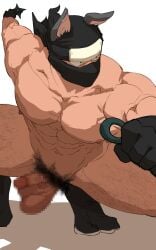 abs balls bara biceps big_balls big_penis fugur6_fugur9 male male_nipples male_only manly muscular_male ninja nipples nude pecs penis