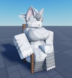 1girls 3d artist_request baseplate breasts furry roblox roblox_avatar roblox_studio robloxian sitting source_request tagme