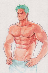 roronoa zoro from one piece by inmomakuro