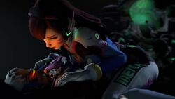 3d age_difference animated cowgirl_position d.va female male meka no_sound overwatch rape sex soldier_76 video yeero