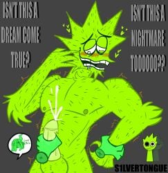 blush bro_drank_the_kelp_shake green_(sprunki) hairy_body handjob lime_(sprunki) lyrics nipples owakcx_(sprunki) penis shaking spiky_cock spiky_fur sprunki teasing vineria_(sprunki)