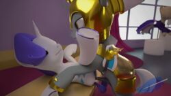 3d anal animated anus blufeather equine female feral friendship_is_magic horse mammal my_little_pony pony pussy rarity_(mlp) royal_guard_(mlp)