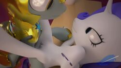 3d anal animated anus blufeather equine female feral friendship_is_magic horse mammal my_little_pony pony pussy rarity_(mlp) royal_guard_(mlp)