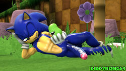 3d anthro biting_pear_of_salamanca diddylovergirl flower food footwear fruit furry gloves hedgehog male male_only mammal one_eye_closed pear penis plant shoes solo sonic_(series) sonic_the_hedgehog source_filmmaker teeth wink