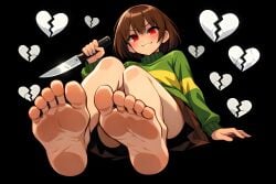 chara from undertale by scarlethblood