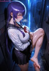 saeko busujima from highschool of the dead by lewdcreationsai
