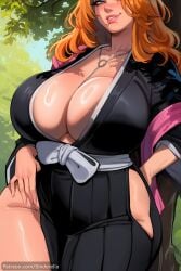 matsumoto rangiku from bleach by sinderellaart