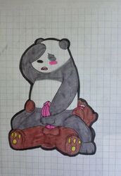 anal anal_sex bear blush cartoon_network grizzly_(character) grizzly_bear male mammal on_top panda panda_(character) penetration penis reverse_cowgirl_position sex somcrule traditional_media_(artwork) we_bare_bears yaoi