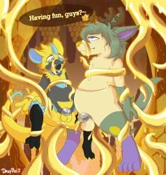 absurd_res anal anal_sex anthro antlers arthropod ball_tuft balls bee bodily_fluids bound chastity_cage chastity_cage_only chastity_device chastity_device_only cheek_tuft cum davyboi dialogue dripping duo ears_up eeveelution embarrased_horny embarrassed facial_tuft flavored_cum food forced gag generation_2_pokemon generation_7_pokemon genital_fluids genitals hair hi_res honey_(food) honey_cum honeycomb horn hybrid hymenopteran insects kangaroo leaf leaking_precum legendary_pokemon looking_down looking_pleasured macropod male male/male mammal marsupial mouse murid murine nintendo nude open_mouth penetration pokemon pokemon_(species) precum precum_drip raised_tail rape restrained restrained_arms restrained_by_tentacles restrained_legs restrained_tail ring_gag rodent sex speech_bubble spread_legs spreading tail tail_tuft tentacle tentacle_in_ass tentacle_penetration tentacle_rape tentacle_sex tuft umbreon unusual_bodily_fluids unusual_cum unusual_genital_fluids wearing_chastity_cage wearing_chastity_device whiskers zeraora