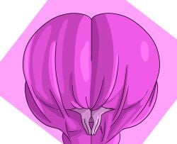 1girls 2d 2d_(artwork) ad adventure_time bent_over clothed_female clothing female female_focus female_only huge_ass large_ass princess_bubblegum simple_background skin_tight skindentation tight_clothes tight_clothing tight_fit yiomo