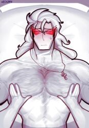 1boy 36_horas_de_sexo_anomalo bara breast breasts chest fondling grab grabbing grasp holding male muscular neco2418 only pec pecs pectoral pov rubbing sexo_anomalo small solo stingchamaleon31 tagme touching video waist
