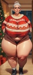 1girls ai_generated ass ass_bigger_than_head ass_cheeks ass_focus bbw bbw_milf bottom_heavy breasts bubble_butt cellulite christmas christmas_clothing christmas_sweater chubby chubby_ass chubby_female cleavage cum_in_mouth eyelashes fat fat_ass fat_butt fat_female female gigantic_ass gigantic_breasts gigantic_butt gigantic_thighs gilf gnarrl grandmother granny hip_dips huge_ass huge_breasts huge_butt hyper_ass hyper_butt hyper_hips hyper_thighs indoors massive_ass massive_butt massive_thighs obese obese_female older_female plump plump_breasts plump_thighs seductive skimpy skindentation sleazy ssbbw thicc thicc_ass thick thick_ass thick_hips thick_thighs thighs thunder_thighs wanting_cock wide_hipped_female wide_hips