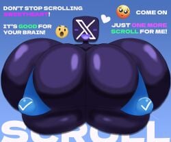 app bikini bimbo bimbofication black_body caption captioned emojis goon gooning huge_breasts hyper hyper_breasts tagme tight_bikini tight_clothing twitter twitter_link twitter_logo twitter_x_logo what x x_logo zeraniumz
