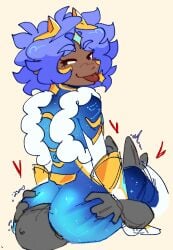 1ambiguous 1nonbinary ambiguous_gender anon ass_focus ass_grab celestial_venture facesitting nonbinary nonbinary_(lore) overwatch overwatch_2 sloan_cameron sticking_out_tongue venture venturefootjob